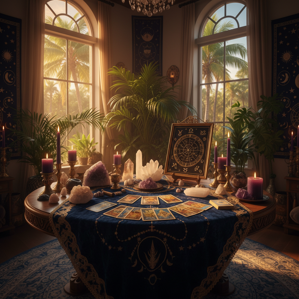 Psychic reading session at Fort Lauderdale spiritual healing centre in Florida