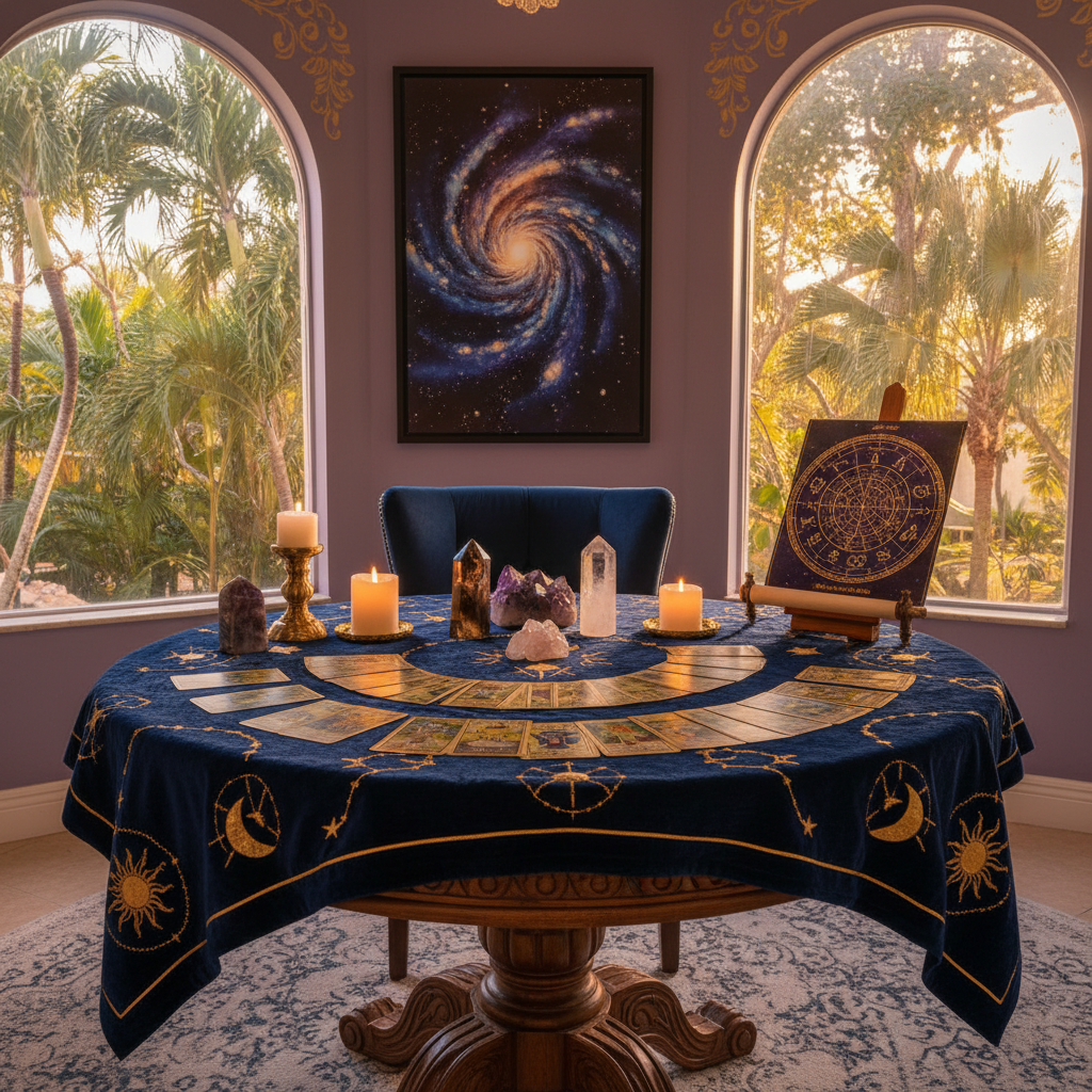 Psychic reading session at Astrologer Florida in Fort Lauderdale center