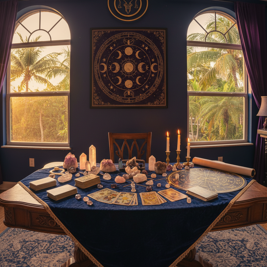 Psychic reading session at Astrologer Florida in Fort Lauderdale