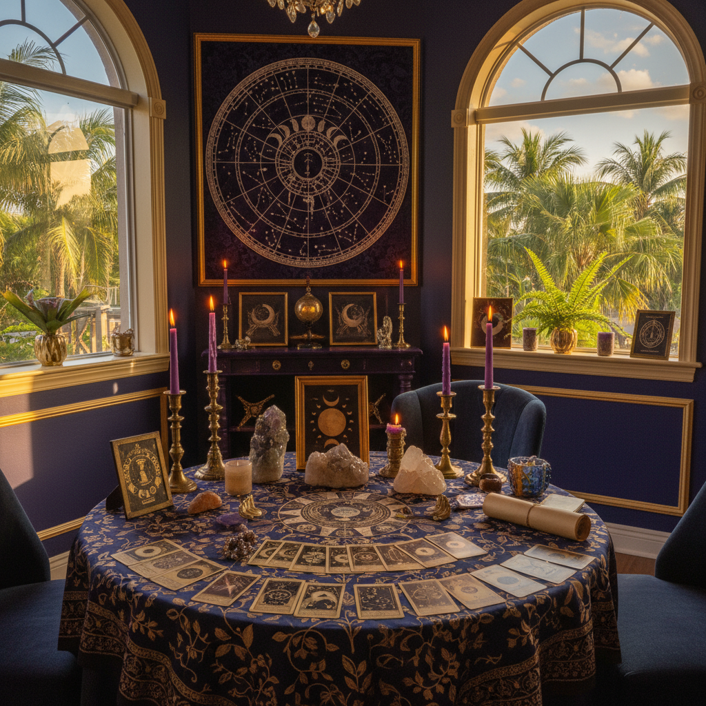Psychic reading session at Astrologer Florida in Fort Lauderdale