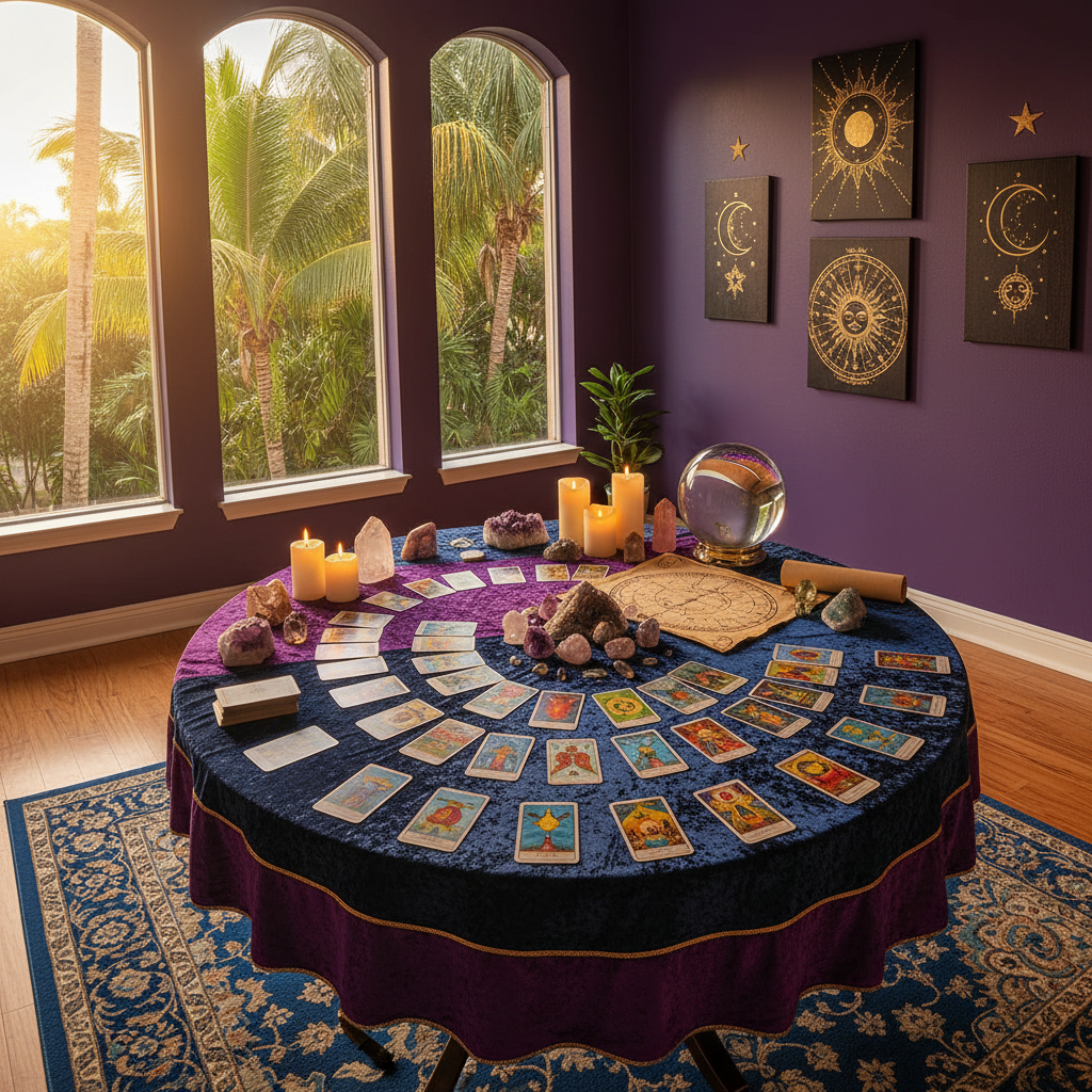 Psychic reading session with Fort Lauderdale astrologer and spiritual healer