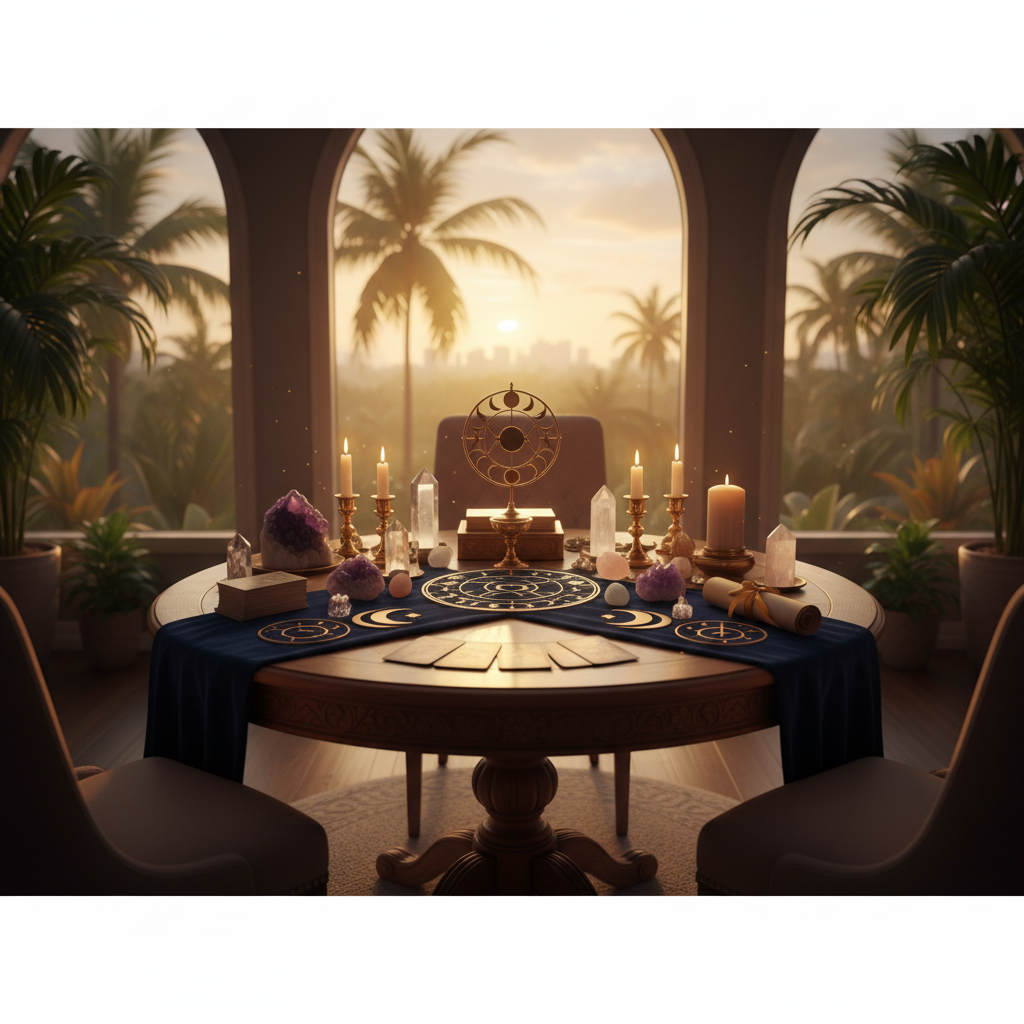 Psychic reading session at Astrologer Florida center in Fort Lauderdale