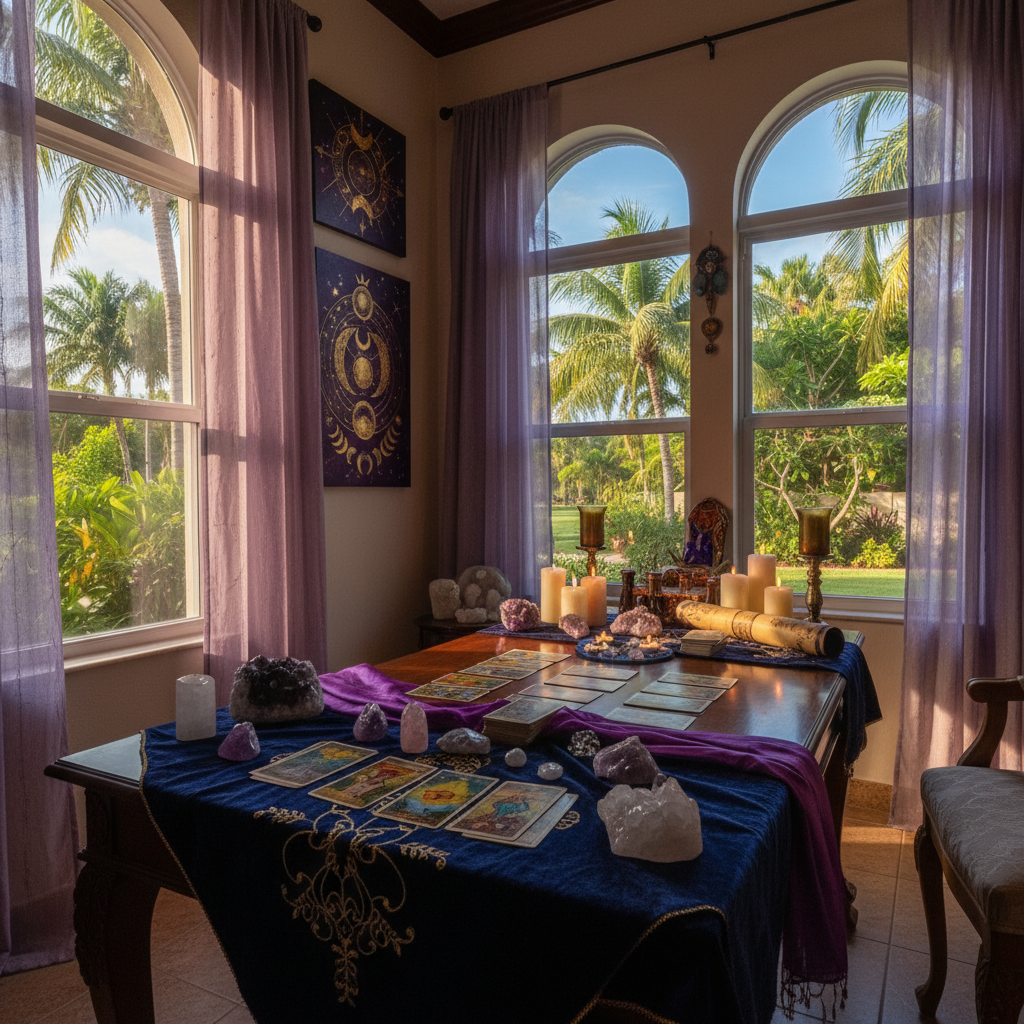 Psychic reading session at Astrologer Florida in Fort Lauderdale