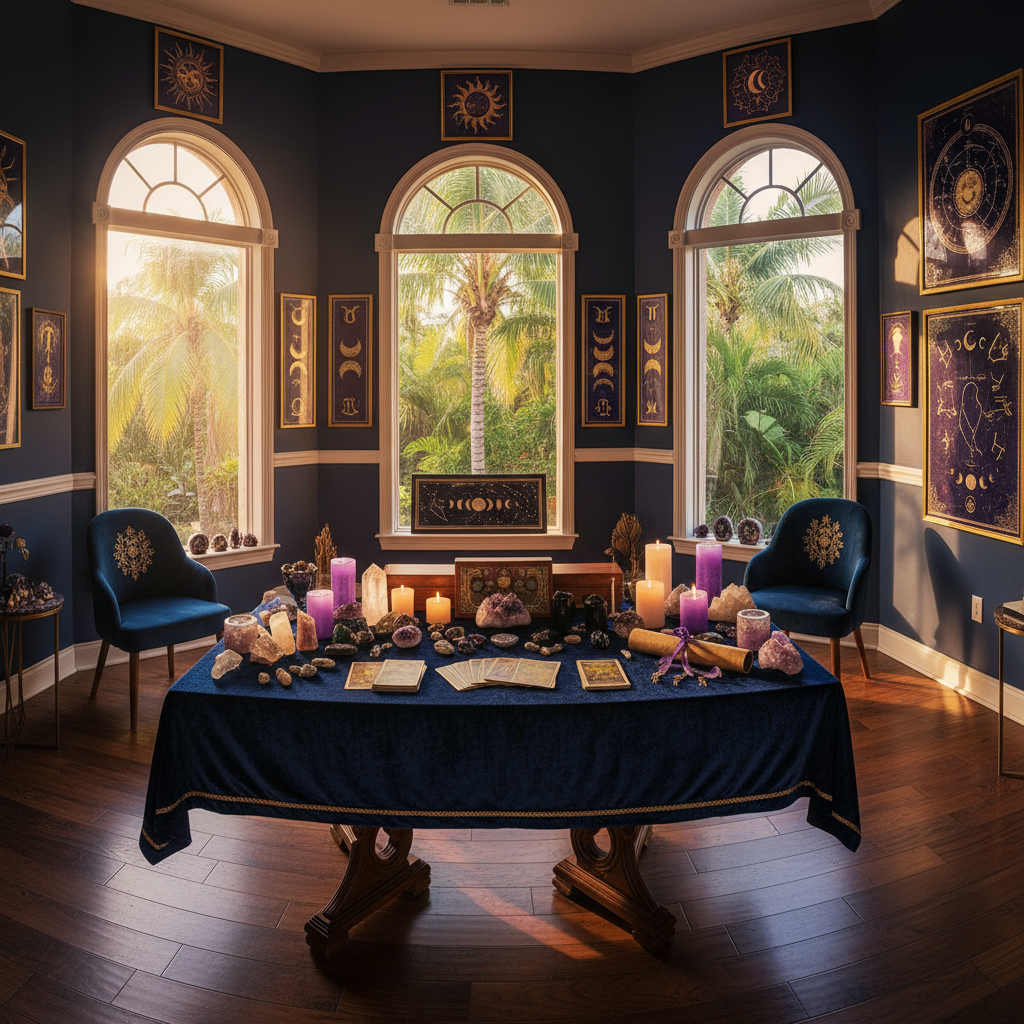 Psychic reading session at spiritual healing centre in Fort Lauderdale Florida