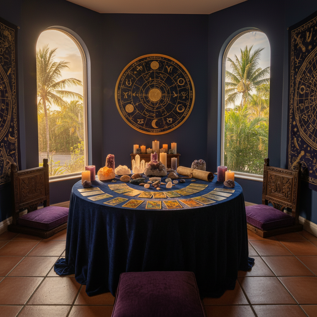 Psychic reading session at Astrologer Florida in Fort Lauderdale
