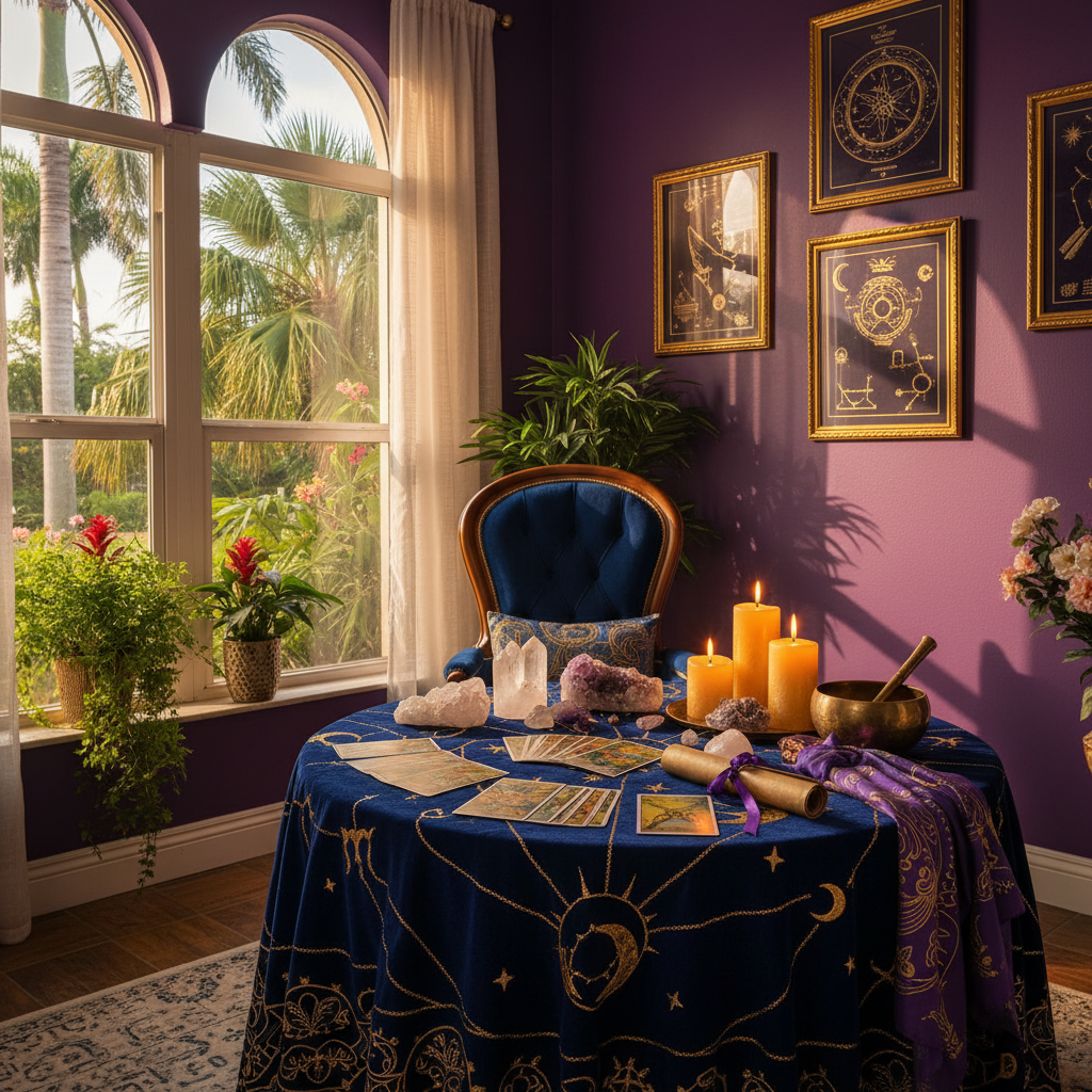 psychic reading session at Astrologer Florida Fort Lauderdale center