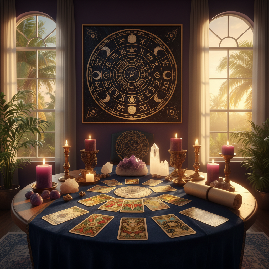 Psychic reading session at Astrologer Florida in Fort Lauderdale