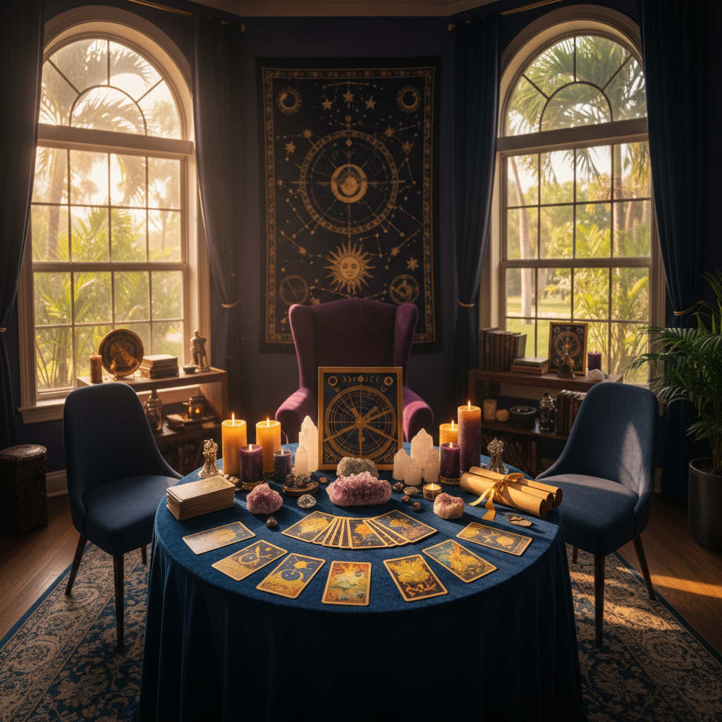 Psychic reading session at Astrologer Florida in Fort Lauderdale