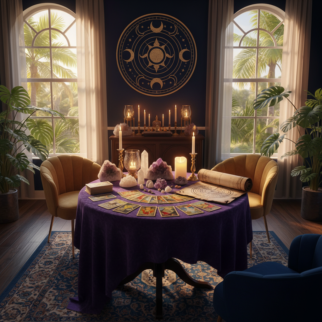 What to Expect from Your First Psychic Reading in Fort Lauderdale Psychic reading session at Astrologer Florida in Fort Lauderdale office