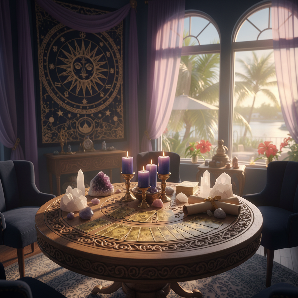 Psychic reading session at spiritual healing centre Fort Lauderdale Florida