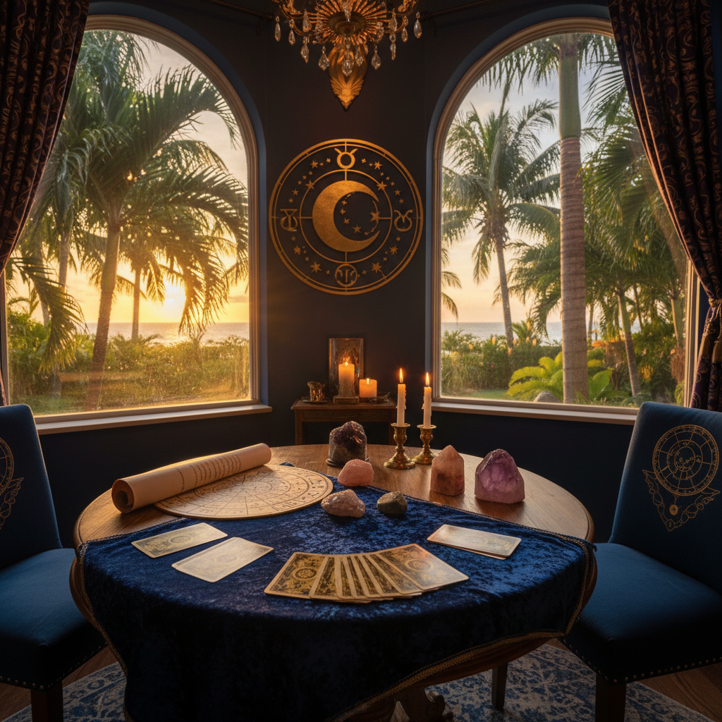 Psychic reading session at Astrologer Florida in Fort Lauderdale