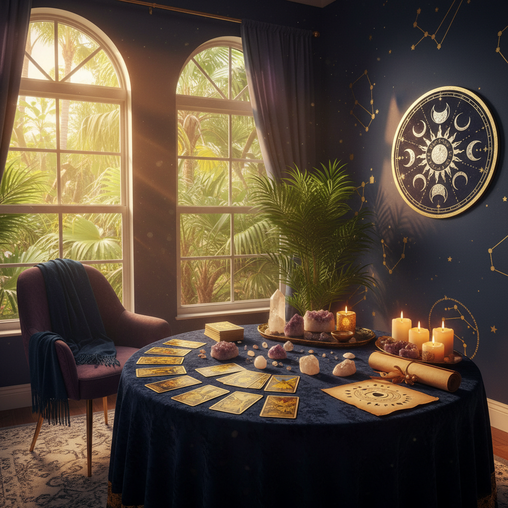 Psychic reading session at Astrologer Florida in Fort Lauderdale