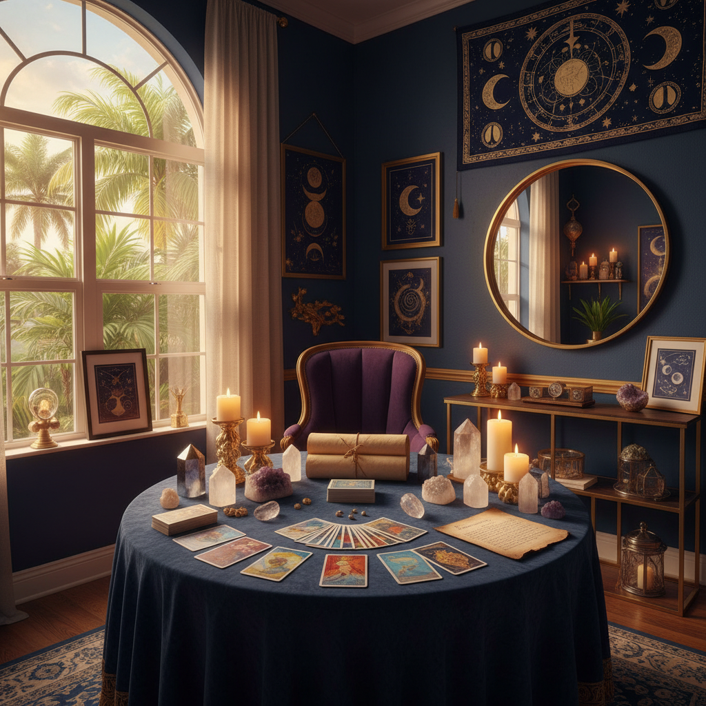 Psychic reading session at Astrologer Florida in Fort Lauderdale