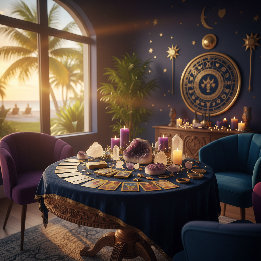Psychic reading session at Astrologer Florida in Fort Lauderdale