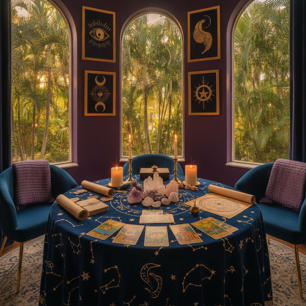 Psychic reading session at Astrologer Florida in Fort Lauderdale
