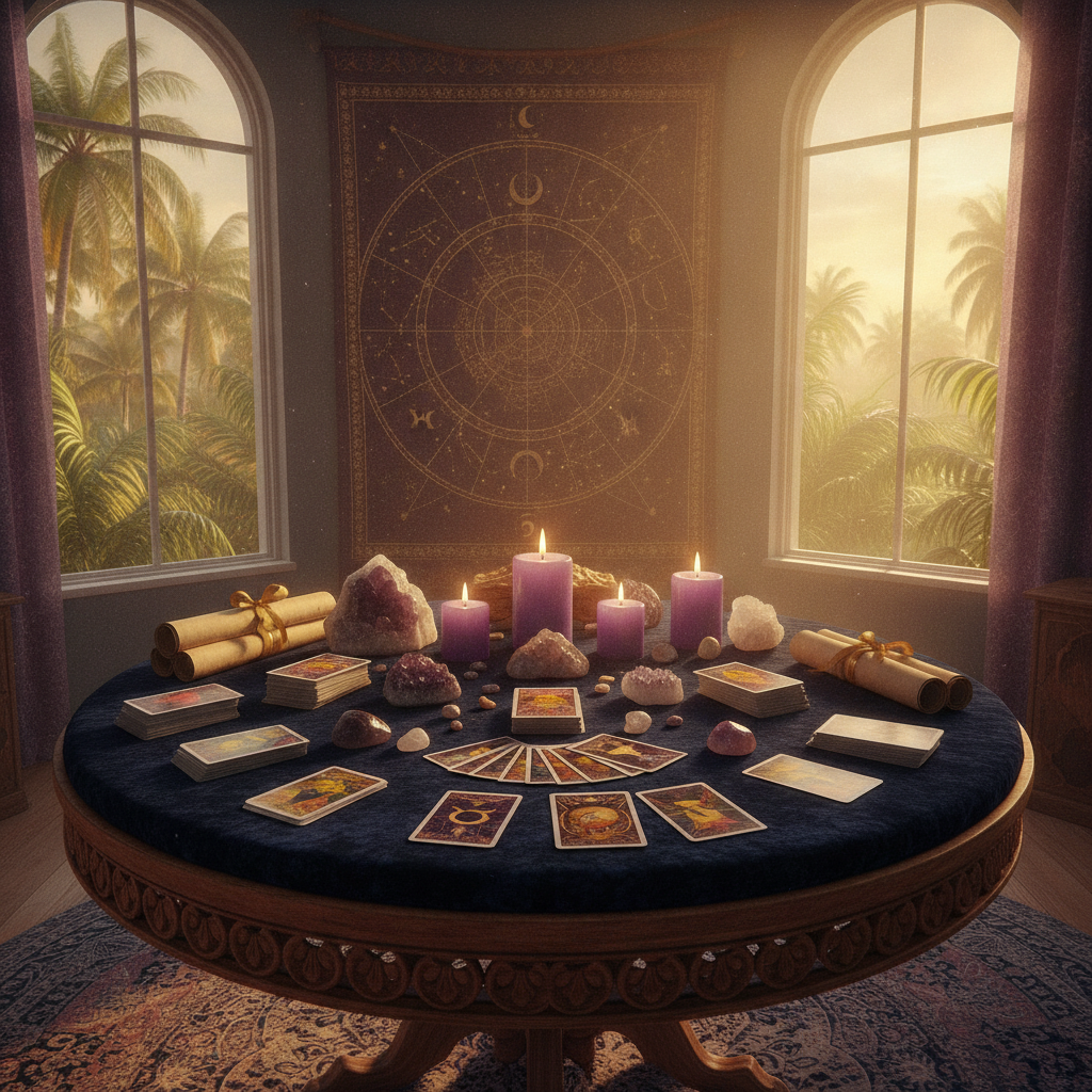 Psychic reading session at Astrologer Florida in Fort Lauderdale