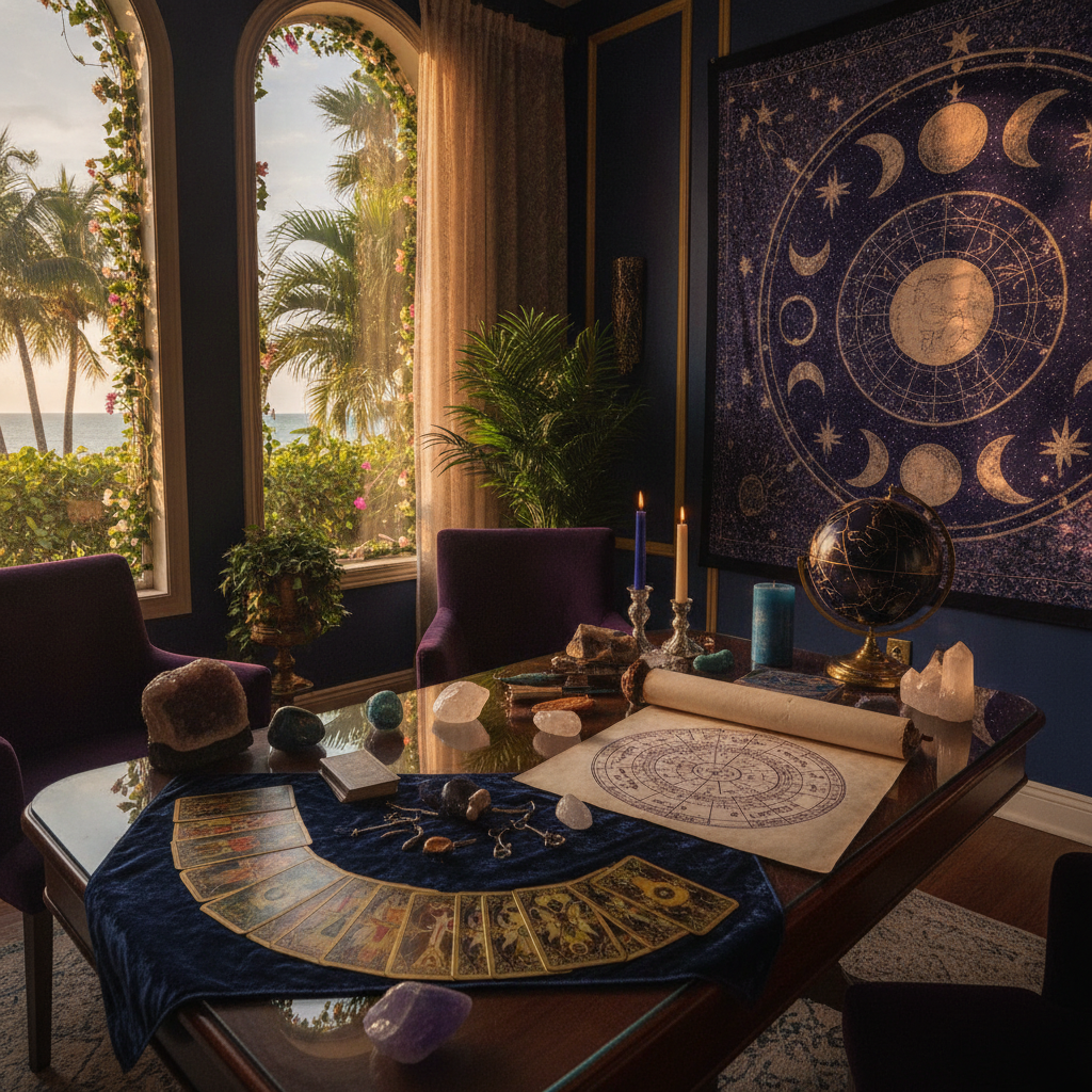 Psychic reading session in Fort Lauderdale at Astrologer Florida