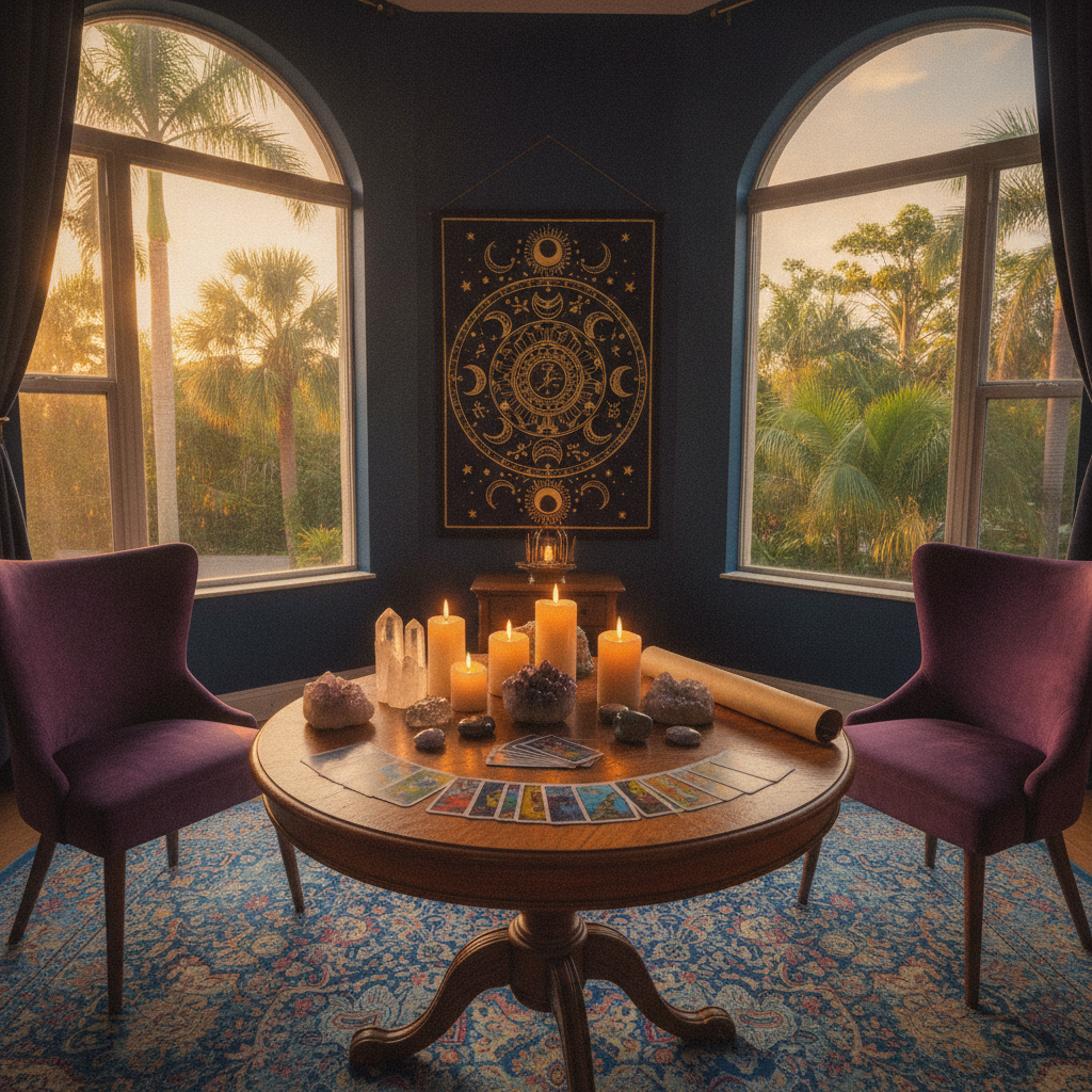 Psychic reading session at Astrologer Florida in Fort Lauderdale