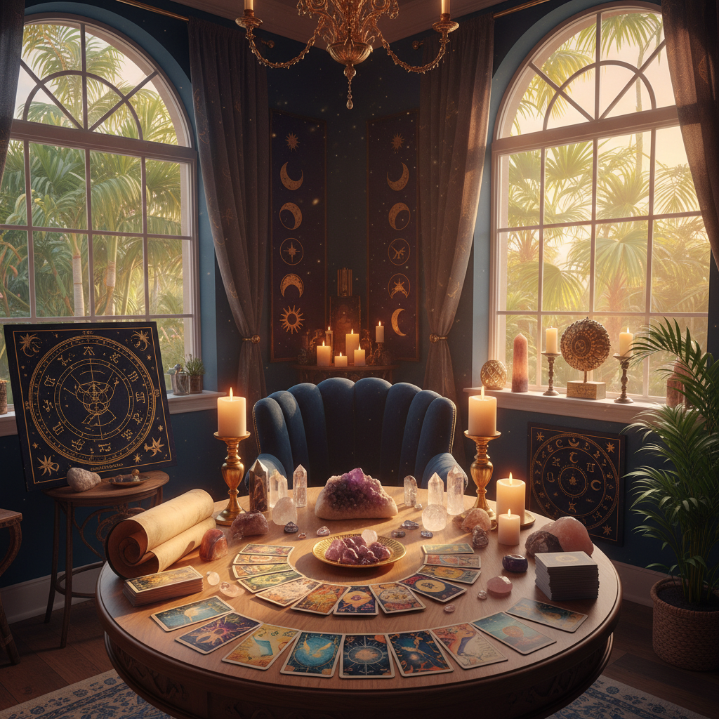 Psychic reading session at Astrologer Florida in Fort Lauderdale