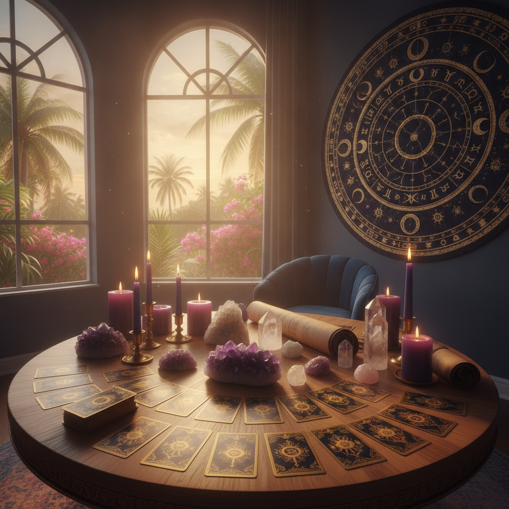 Psychic reading session at Astrologer Florida in Fort Lauderdale