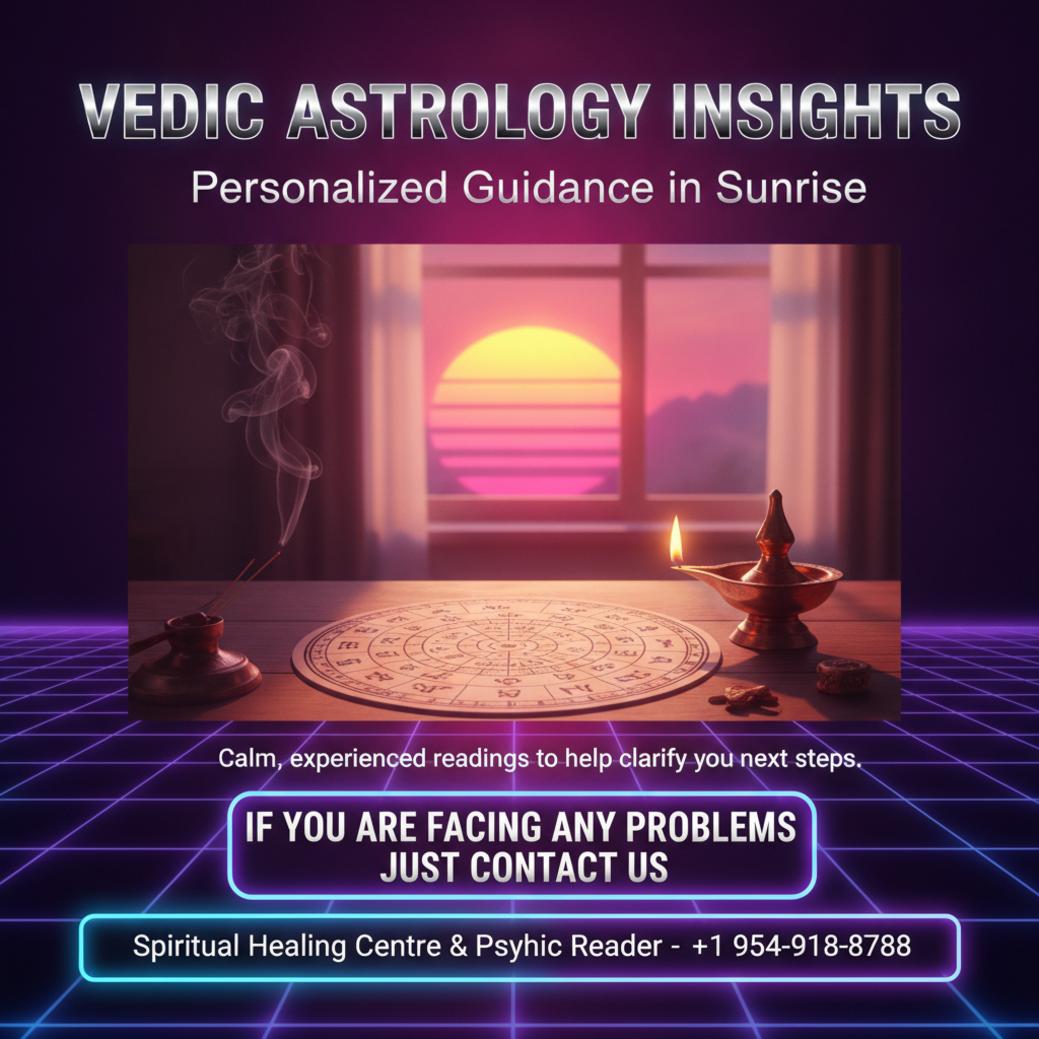 peaceful vedic astrology birth chart reading setup in Sunrise, FL