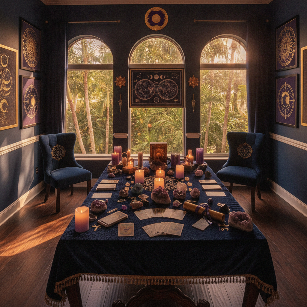 Psychic reading session at Astrologer Florida in Fort Lauderdale