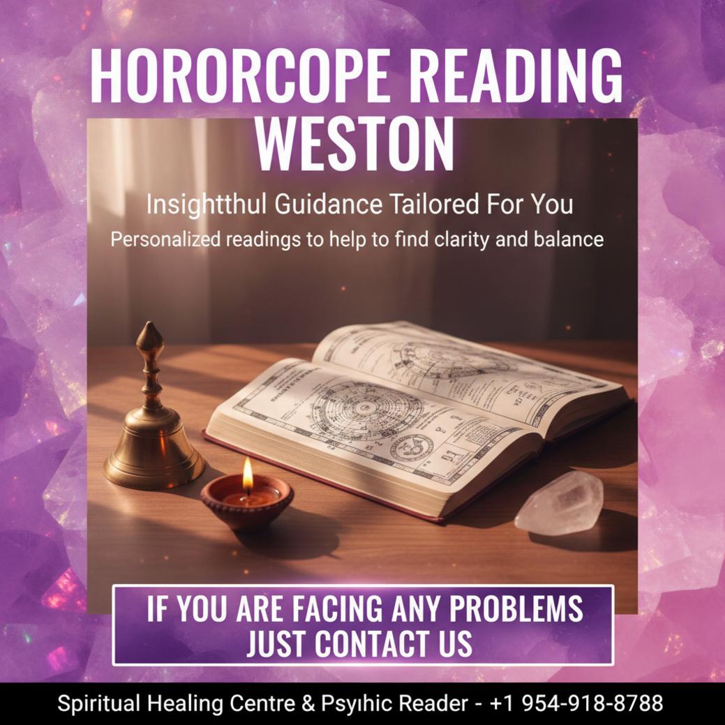Horoscope reading setup with Vedic astrology charts in Weston