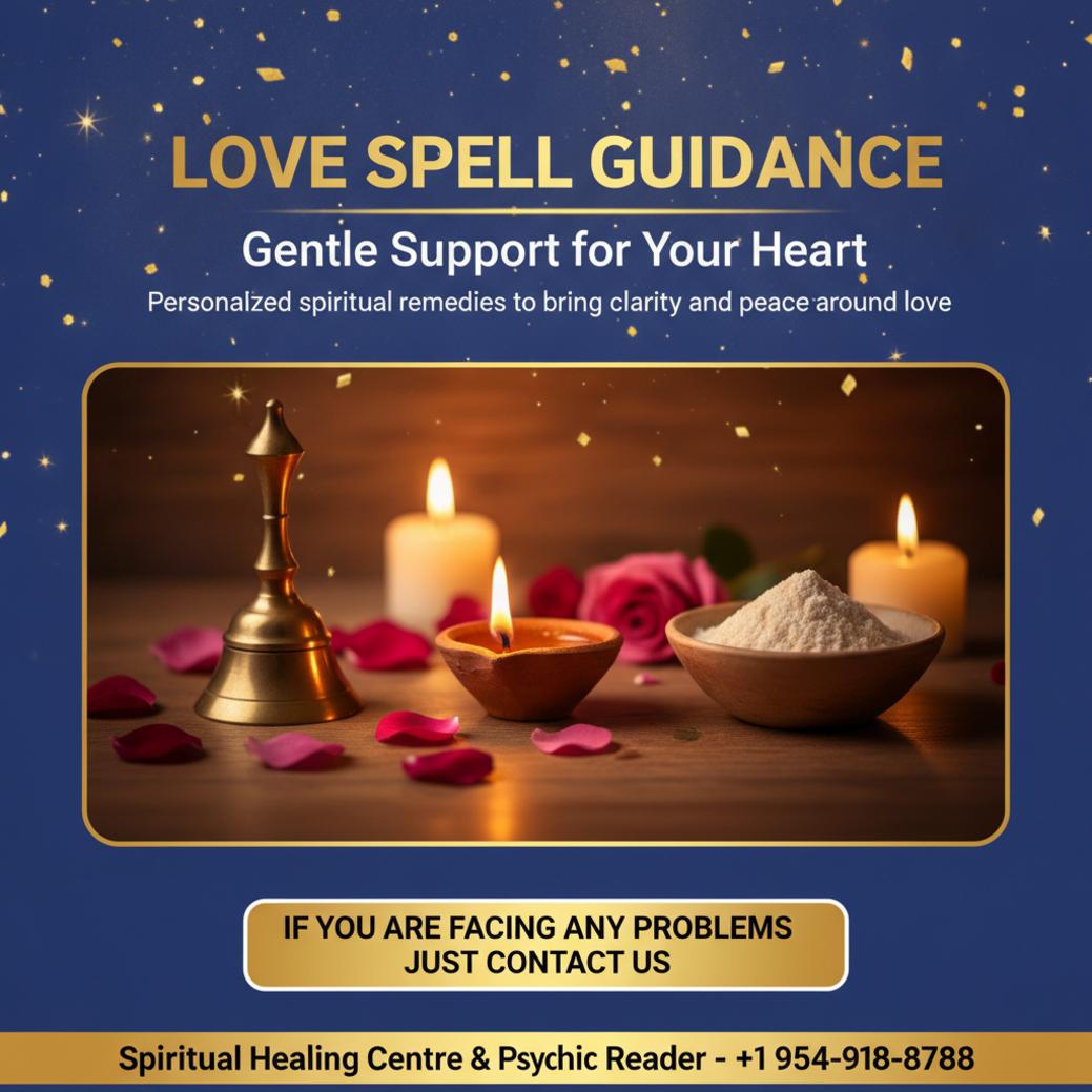 Love spell guidance ritual items in Davie, FL setting