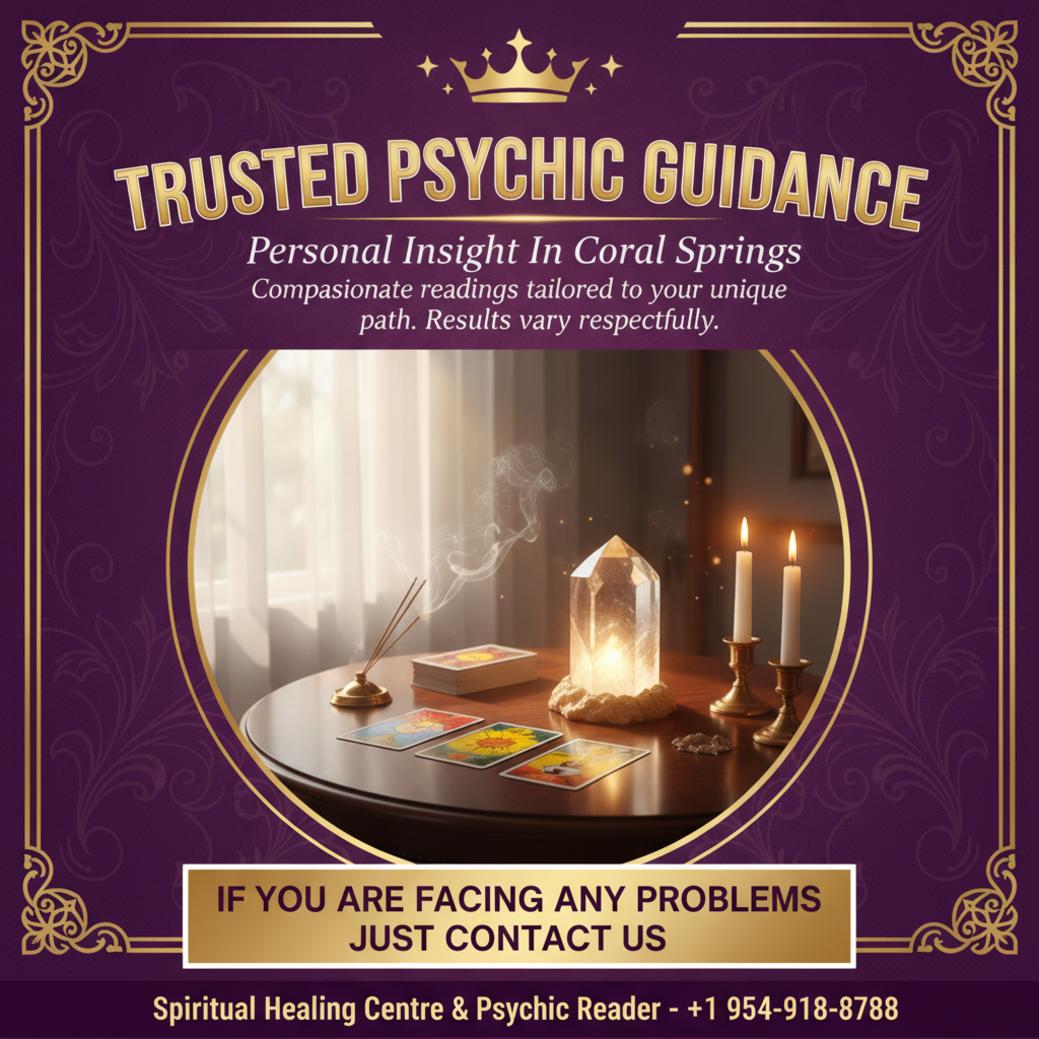 How a Psychic in Coral Springs Can Help You Find Clarity Calm tarot and crystal setup for psychic reading in Coral Springs FL