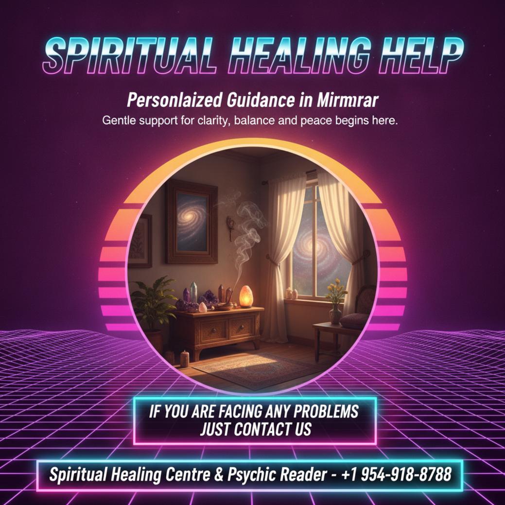 spiritual healer session setup with warm lighting in Miramar FL