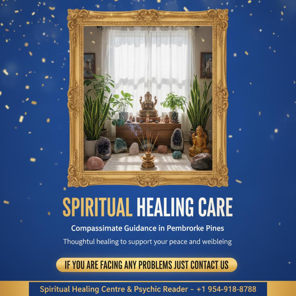 spiritual healer energy healing setting in pembroke pines room with altar