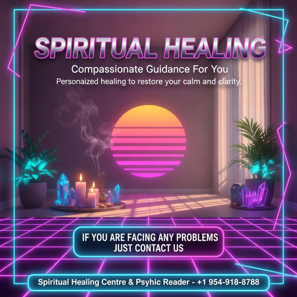 Spiritual healing session setup with incense and crystals in Plantation, FL