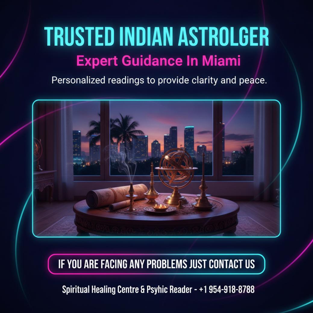 Best Indian astrologer tools and charts in a Miami setting