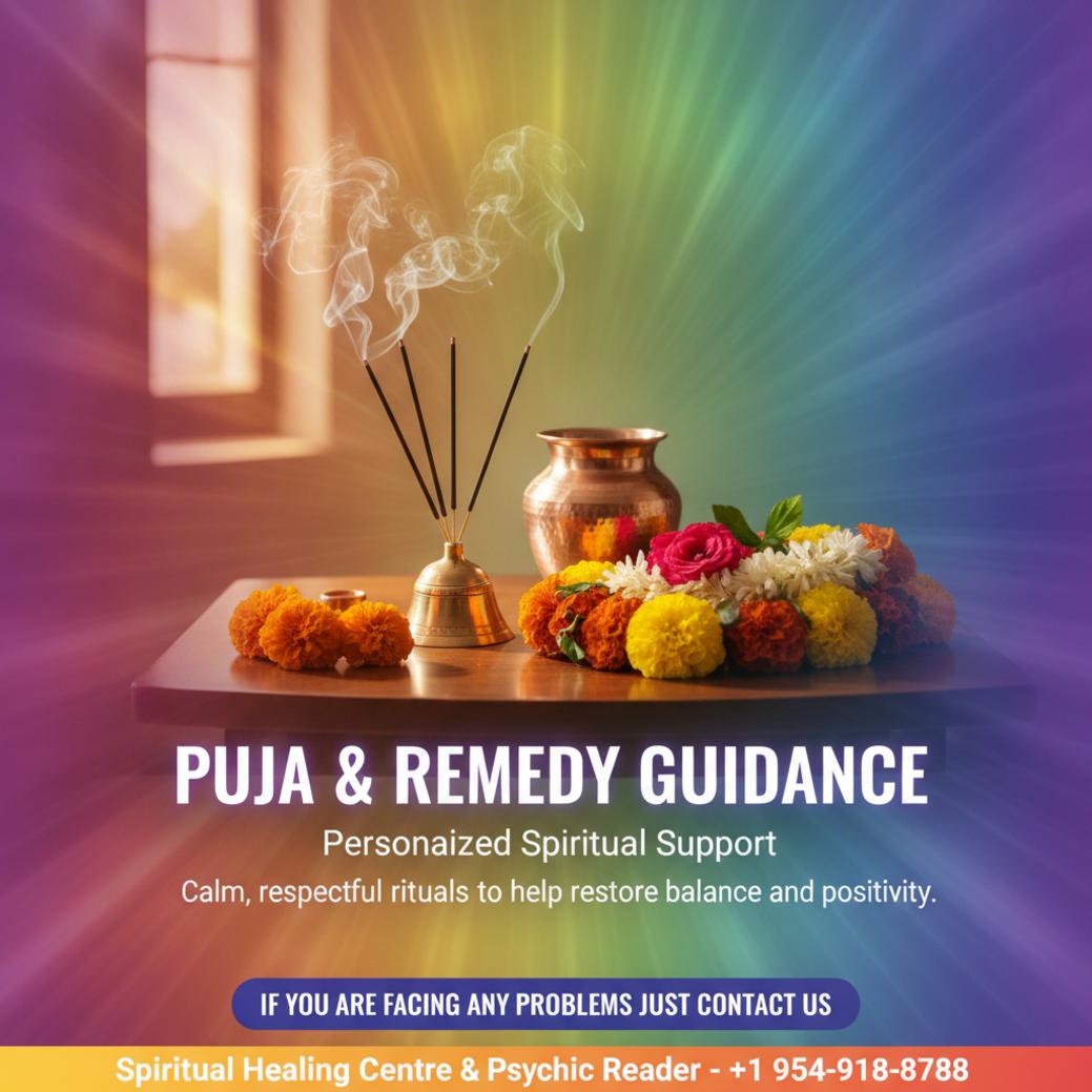 Traditional pooja items for remedies in Pompano Beach setting
